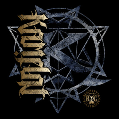 KAMELOT NATION AMBIGRAM - ULTRA PREMIUM MEN'S L/S T-SHIRT - SOLID GRAPHITE BLACK Design