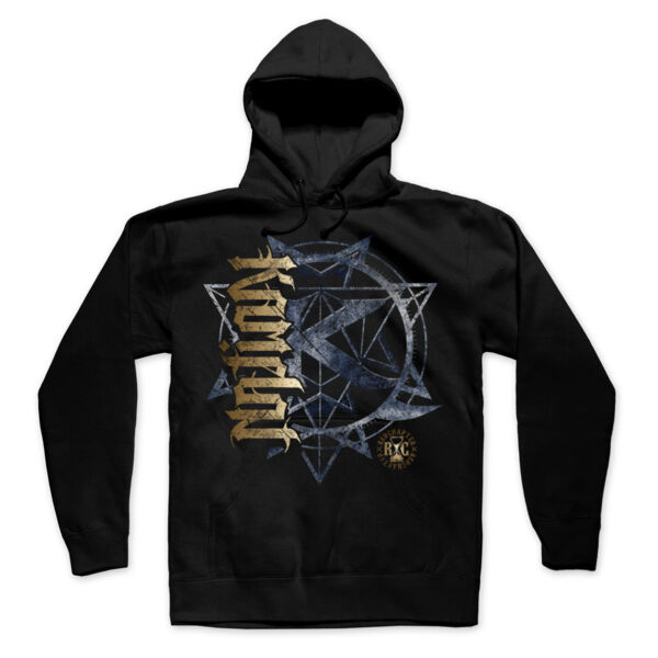 KAMELOT NATION AMBIGRAM - ULTRA PREMIUM MEN'S PULLOVER HOODIE - SOLID GRAPHITE BLACK Thumbnail