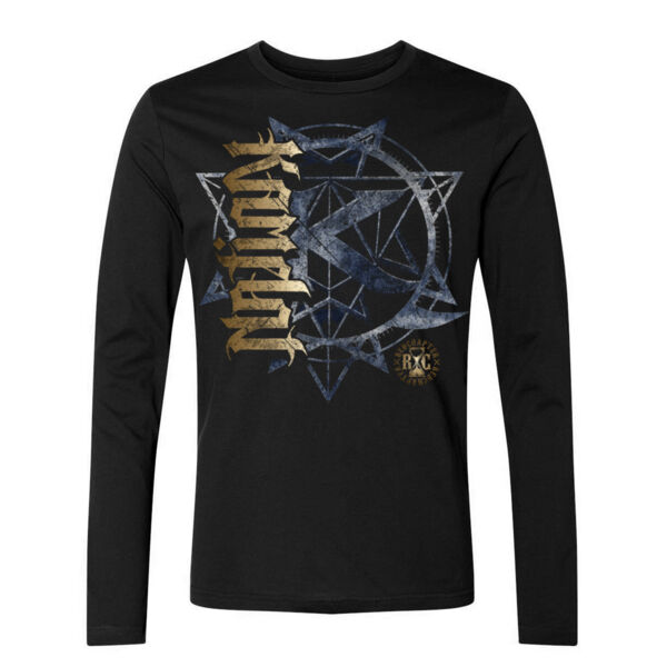 KAMELOT NATION AMBIGRAM - ULTRA PREMIUM MEN'S L/S T-SHIRT - SOLID GRAPHITE BLACK Thumbnail