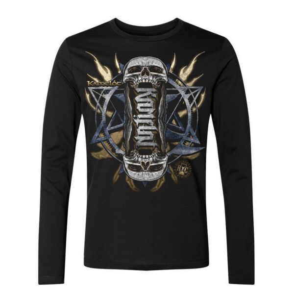 MORTAL ALCHEMY - SKULLS - ULTRA PREMIUM MEN'S L/S T-SHIRT - SOLID GRAPHITE BLACK Thumbnail