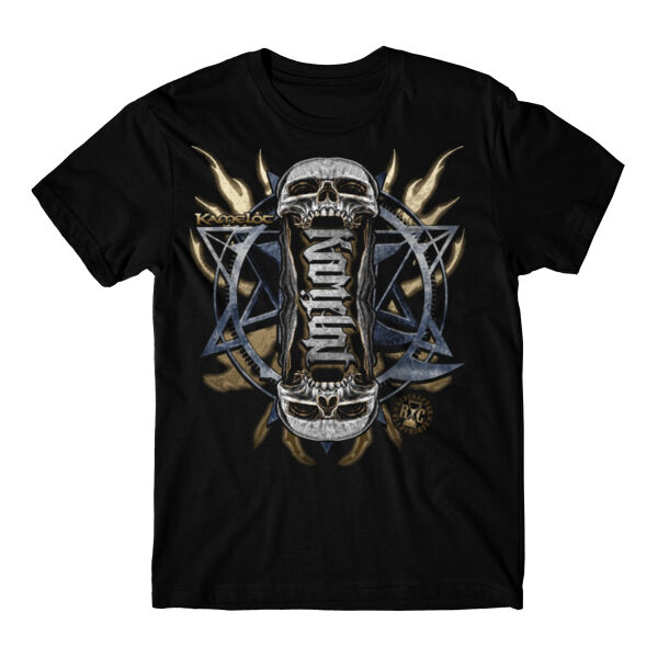 MORTAL ALCHEMY - SKULLS - ULTRA PREMIUM MEN'S S/S T-SHIRT - SOLID GRAPHITE BLACK Thumbnail